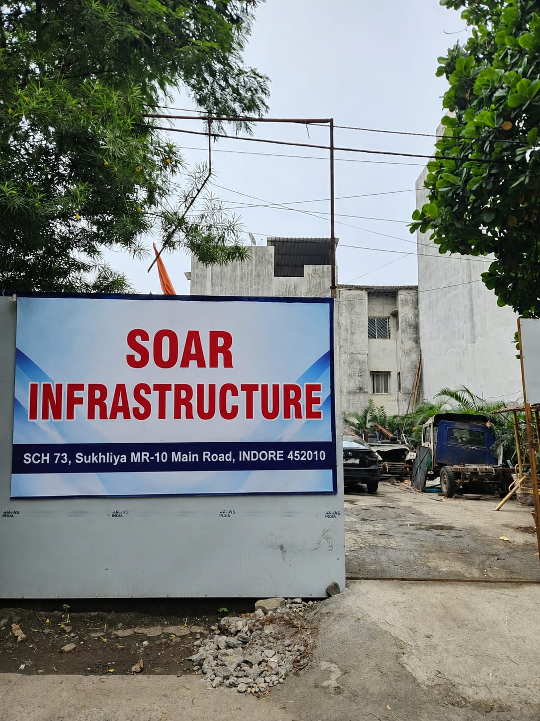Soar Infrastructure branch office — CH-73 Sukhliya, MR-10 Main Road, Indore